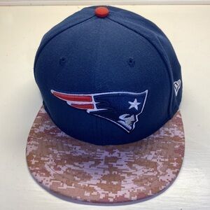 NEW England Patriots Salute To Service NFL New Era 59Fifty 7 1/2 Hat